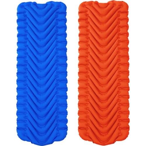 Outdoor V-shaped Camping Mat Air Mattress TPU Ultra-light Air Cushion Sleeping Tent Portable Damp proof Inflatable Mattress