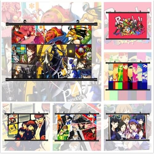 WTQ Persona 4 Anime Manga HD Print Wall Poster Retro Poster Canvas Painting Anime Posters Wall Decor Wall Art Picture Home Decor