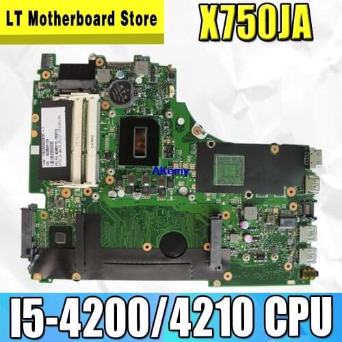 X750JA-I5-4200/4210 Motherboard For Asus X750J k750J A750J X750JB Notebook notebook motherboard mainboard