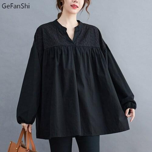 2021 New Summer Autumn White V-Neck Embroidery Blouse Shirt Women Korean Loose Elegant Fashion BlousesTops Simple Blusas