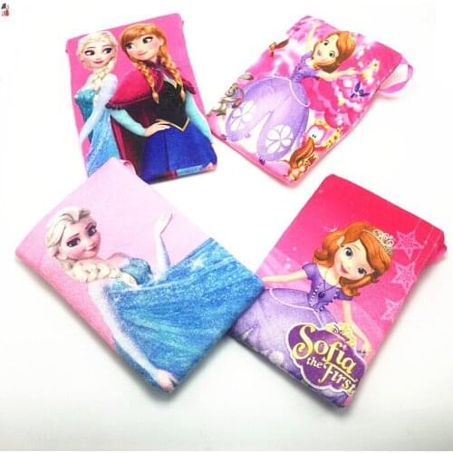 Disney Womens Bag Corduroy Frozen Sophie Princess Shoulder Bags Cute Girls Coin Purse High Capacity Fashion Messenger Bag Gifts
