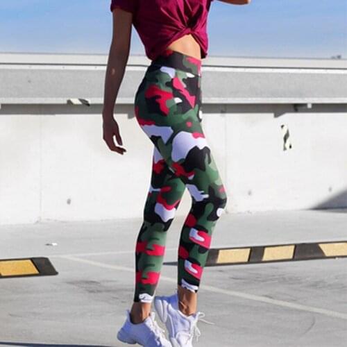 Women Yoga Pants Ladies'printed High-waist Hip Stretch Underpants Running Fitness Yoga Pants Legging#40
