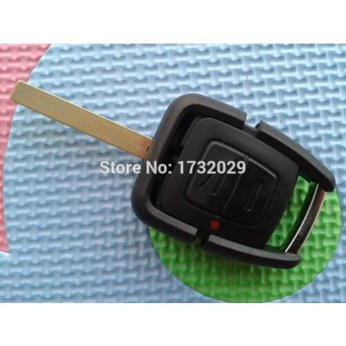 1Pcs New Replacement Key Case For Opel Vauxhall Vectra Astra Zafira 2 Button Remote Fob Shell Blank Blade HU100 No Logo Parts