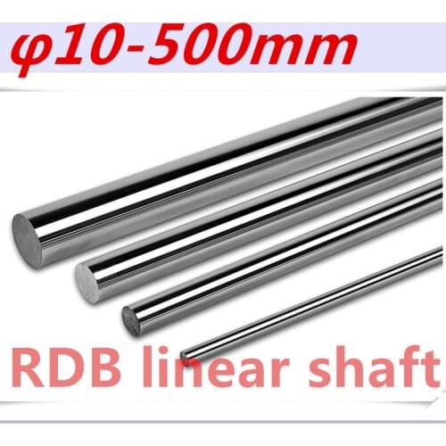 2pcs 3D printer rod shaft WCS10 mm linear shaft L 500 mm chrome plated linear motion guide rail round rod Shaft