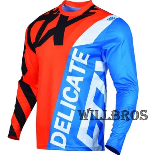 360 Creo Riding Jersey Motocross Racing Long Sleeve MTB UTV ATV Bike Offroad Cycling Scooter Street Moto Clothes Mens
