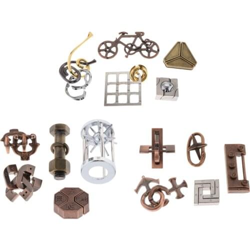 5 Type/set Intellectual Creative Leisure Puzzle Metal Lock Toy