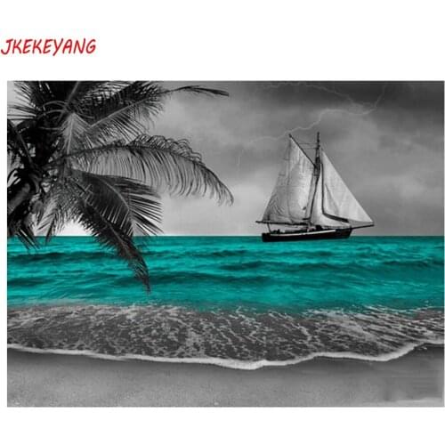 5D DIY square/round Diamond painting Sea sailing Cross Stitch Diamond Embroidery Pattern Rhinestone J2994