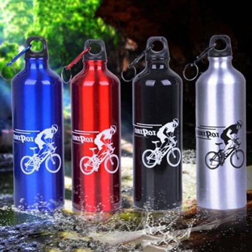 750ML Cycling Water Bottle Portable Outdoor Sports Cycling Camping Aluminium Alloy Water Bottle Cup