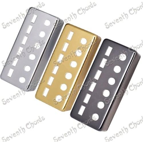 12Pcs/lot 3 Colors Brass 6 Strings Guitar Humbucker Pickup Cover Pole Spacing 50mm and 52mm guitar accessories