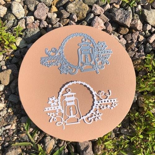 CH 2021 New Arrival Oil lamp Metal cutting dies stencil Greeting Card Decoration DIY Scrapbooking Scrapbook Paper Photo Album