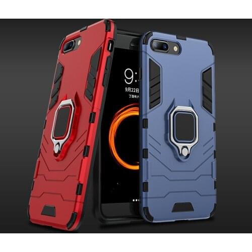 For Xiaomi Mi 8 lite Case Armor PC Cover TPU Rim Finger Ring Holder Phone Case on For Mi 8 Mi8 Lite Cover Full Protection Bumper