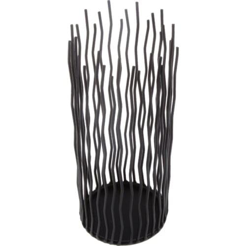 Elegant Tealight Candlestick, Table Decoration For Parties And Celebrations Height: 25 Cm Black