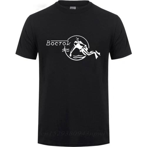 Vostok Scuba Dude Customized T Shirt Funny Birthday Gift For Men Plus Size Summer Fashion Short Sleeve O Neck Cotton T-shirt