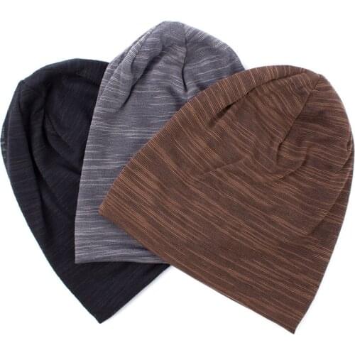 Geebro Womens Plain Color Ribbed Beanie Hat Autumn Casual Knitted Hats For Female Unisex Hat Cap Stripe Beanie Outdoor Hats