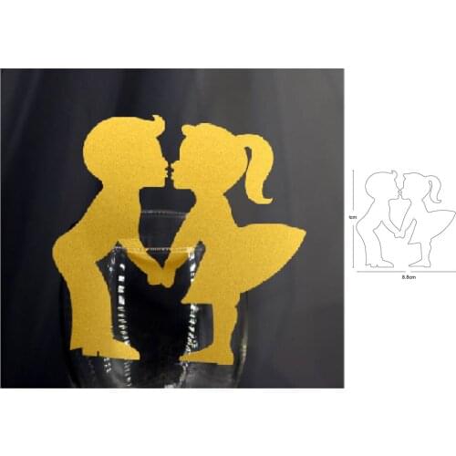 Metal steel cutting dies boy kiss girl die cuts mould decoration Scrapbook paper card craft knife blade punch stencils dies