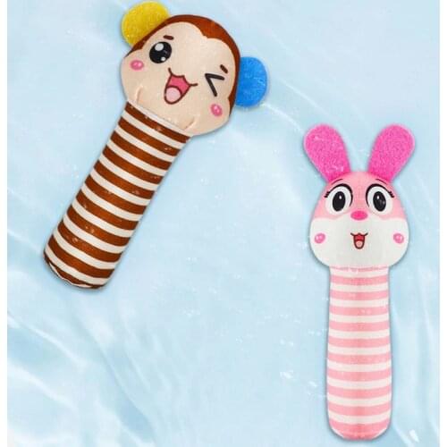 Cute Animal Small Dog Squeak Toys Vocal Puppy Toys Bite-resistant Kitten Toys Molar Dolls Safety Pet Dog Cats Chew Toys