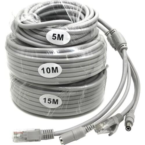 Ip Camera Monitoring Integrated 4 Core Network Cable With Power Supply