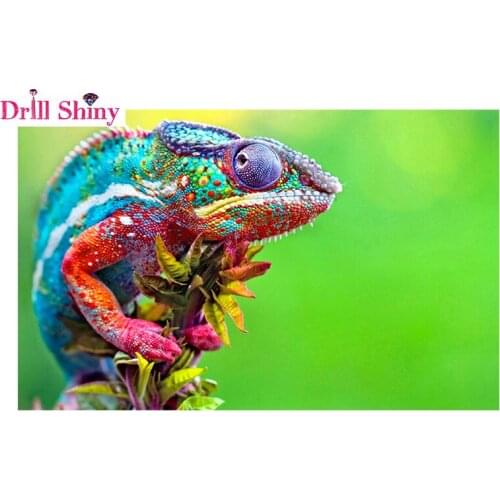 NEW 2017 Colored lizard Diamond Painting 5D Diamond DIY Mosaic Cross Stitch Kit Embroidery living room gift