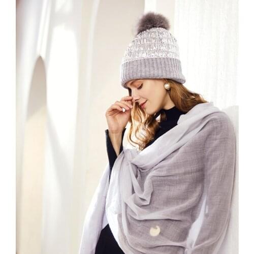 H778 Women Beanie Hat High Quality Fashion Korean Hair Ball Cap Female Casual Winter Warm Thickened Thermal Student Girl Hats