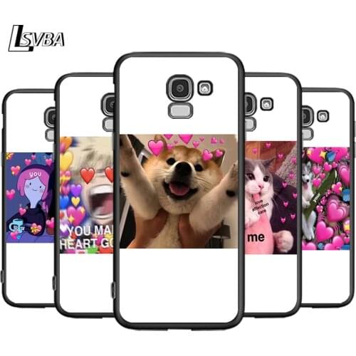 Cute Cat Dog You Love Me For Samsung Galaxy J2 J3 J4 Core J5 J6 J7 J8 Prime duo Plus 2018 2017 2016 Silicone Phone Cover