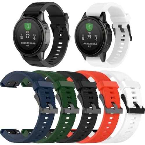 Replacement Silicone Wristband Strap Moderate Softness Comfortable Wear Adjustable for Fenix6S Fenix5S Fenix5S Plus Smartwatch