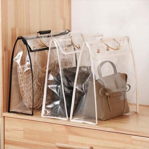 Handbag Storage Bag Wardrobe Clear Dust-proof Finishing Hanging Toiletry Storage Pouch Moisture-proof Closet Dust Purse Cover