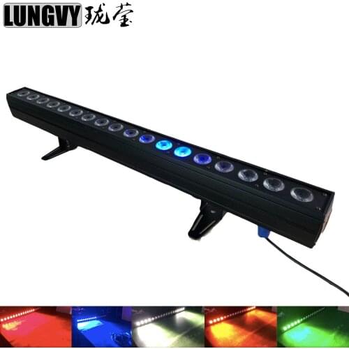 Free Shipping New Arrival DJ Led Pixel Chasing Effect 18X15W RGBWA 5IN1 DMX Led Wall Washer Light 200W