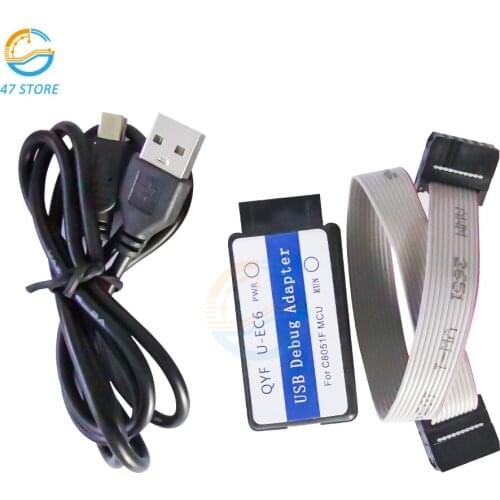 U-EC6 USB Universal Emulator Compatible With C8051 Full Range Of MCUs Tool Accessories Support IAR, Keil, Silabs IDE