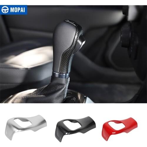 MOPAI Interior Mouldings for Jeep Renegade Car Gear Shift Lever Decoration Cover Stickers Accessories for Jeep Renegade 2015