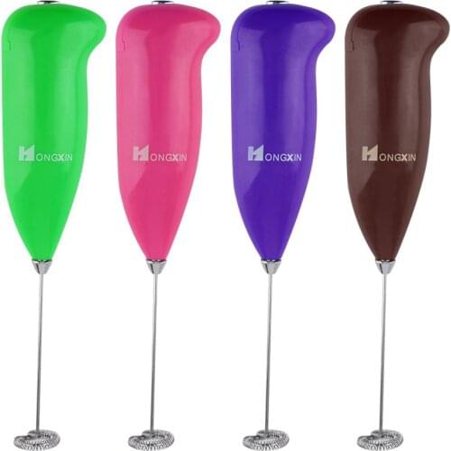 Coffee Milk Frother Wand Handheld Electric Foam Maker for Coffee Milk Durable Drink Mixer With Stainless Steel Whisk