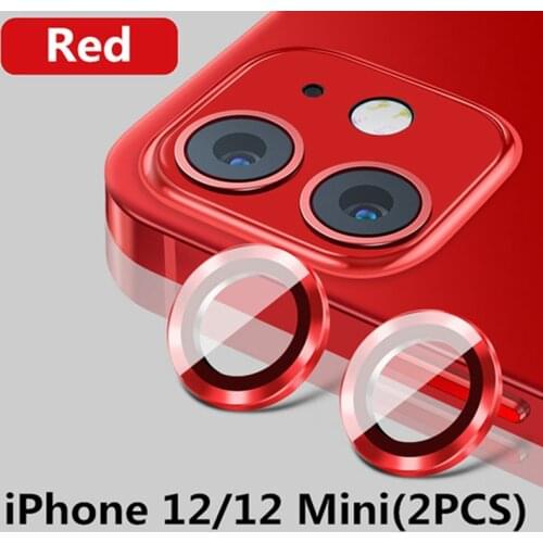 Camera Lens Protector Case For iPhone 12 Pro Max 11 Pro Mini Hawkeye Tempered Glass + Metal Ring Screen Protector Film
