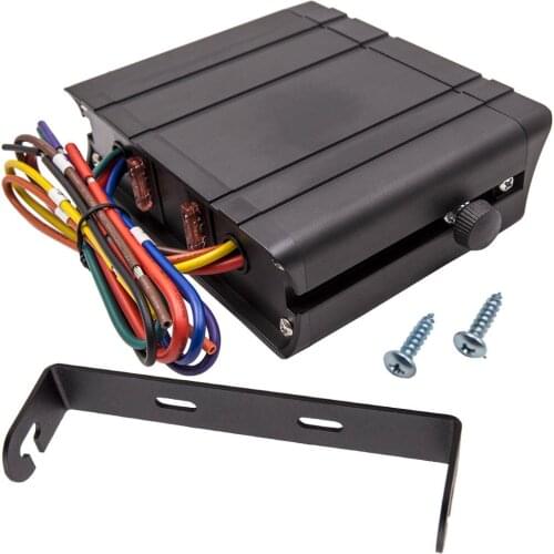 12V 80A 6 Gang Rocker Switch Box Red Warning Lights Toggle Controller Panel