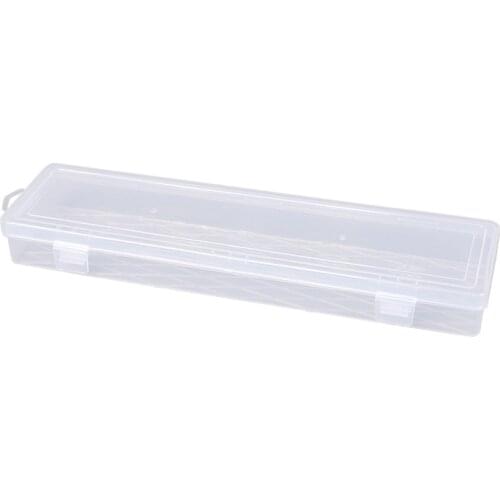 Box Organizer Transparent Plastic Storage Boxes White 14 Inch Long Waterproof Fishing Craft Nut Bolt Small Parts Case