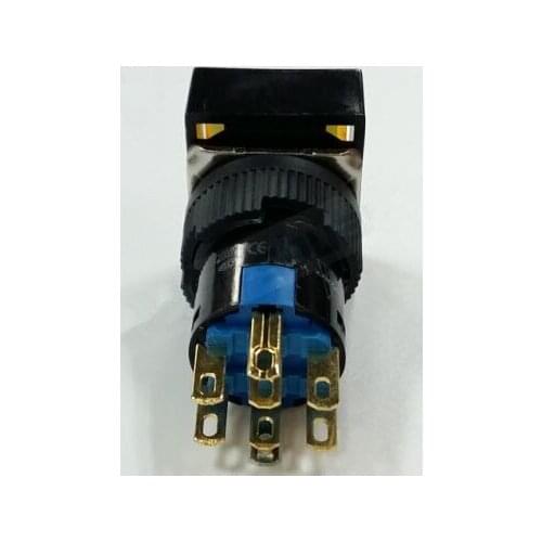 16MM Switch Automatic Reset Rectangle indicator 5A 220VAC DPDT (2a+2b With LED ) K16-392 DIP8 Top red colour new and original