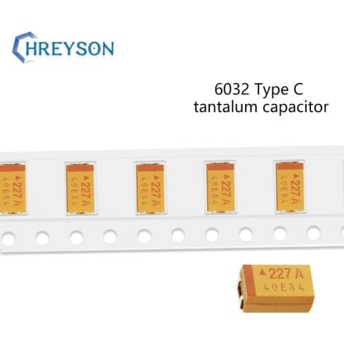 1812 (6032) SMD Tantalum Capacitor Type C 10V 16V 25V 100UF 33UF 10UF 20V 47UF 476K 35V 10UF 106K Accuracy 10% 10Pcs