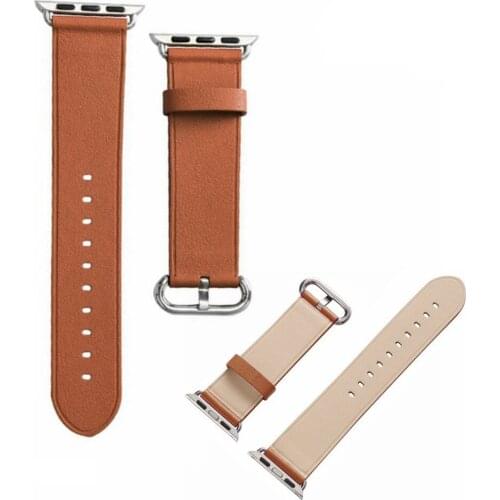 2017 Summer Arrival Men Leather Band for Apple Watch Women Pinl Band for i watch Replacement Official 5 Colors Giving Connector