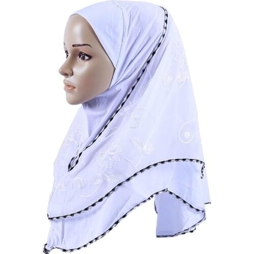 2020 muslim fashion ready to wear hijab scarf women full cover lace turban hijabs islamic headwear female head wraps underscarf
