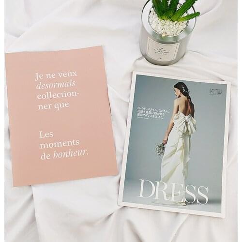 2021 Fashion INS Photography Props Magazine Decor Photo Wall Background Paper Food Cosmetics Photo Props Photography Accessores