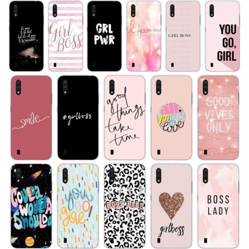 39 Honey Girl Boss Like A Boss Soft Silicone Tpu Cover phone Case for Samsung Galaxy A01 A10 2019 A20 A20E A20S M11 M21 case
