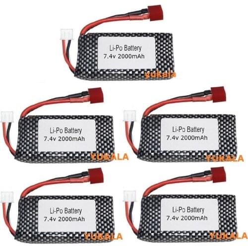 7.4V upgrade to 4000mAh lipo Battery For XINLEHONG 9125 Remote Control Car Parts 7.4V 2000mah XLH 9125 battery accessory/charger