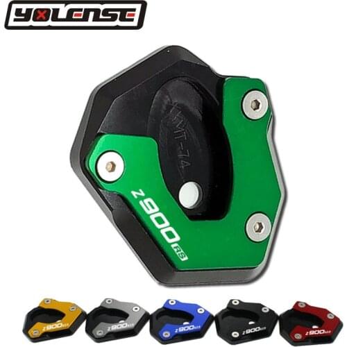 Motorcycle Accessories Kickstand Foot Side Stand Extension Pad Support Plate For KAWASAKI Z900RS Z900 RS Z 900RS 2017 2018 2019