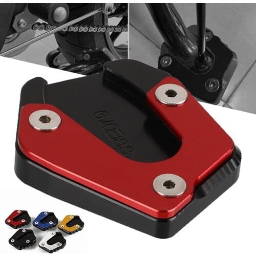 YZF-R15 Motorcycle Side Stand Enlarger Extension Kickstand Pad CNC Aluminum For YAMAHA YZF R15 R15 V3 2017 2018 2019 2020