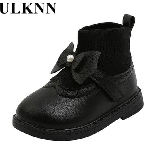 Girls Boots 2021 Winter New Kids Shoes Botas De Nena Princess Shoes Little Babay Leather Short Boots Fashion Infants Shoes
