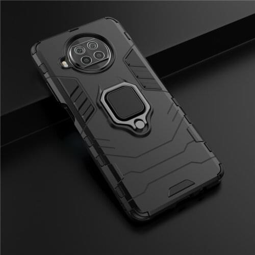 Armor Shockproof Ring Holder Case for Xiaomi Mi 10T Lite Pro Hard PC Soft TPU Hybrid Rugged Back Cover For Mi 10 Ultra