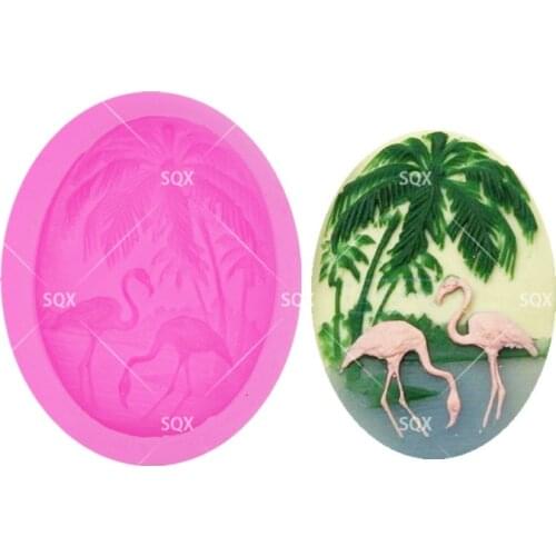 Flamingo Fondant Cake Baking Molds,Moule Silicone,Cake Decorating Tools Pastry Tools Kitchen Accessories SQ17110