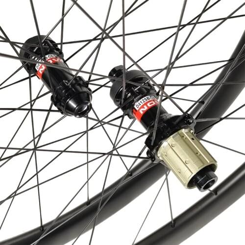 45mm Deep Carbon Wheels 700C All Road Disc Clincher Tubeless 25mm Wide D411SB-CL D412SB-CL Center Lock Gravel 24H Bicycle Wheels