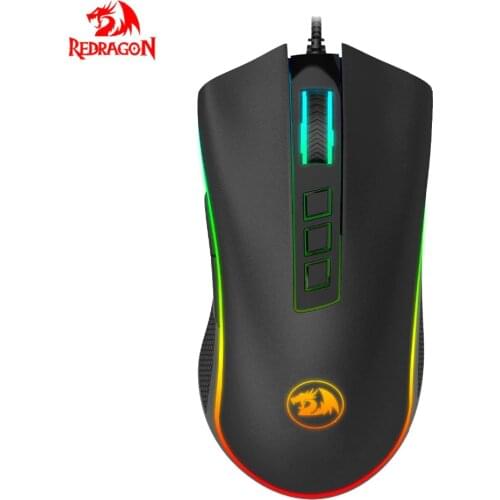 Redragon M711 Cobra 10000 DPI Gaming Mouse with 16.8 Million RGB Color Backlit Gaming Mouse