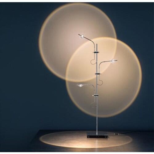 Nordic minimalist creative LED light and shadow floor lamp Italian personality art back wall designer floor lamp