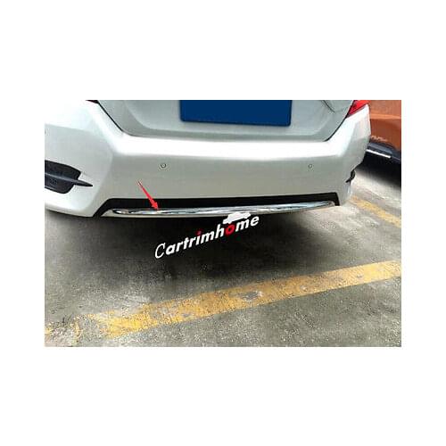 ABS Under Rear Bumper Cover Trim 1pcs For Honda Civic 10th Gen 4dr Sedan 16-18