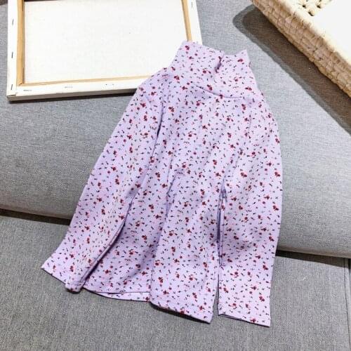 2020 Autumn Casual Solid Clothes Flower Sweatshirt For Girls High Quality Fashion Sweatshirt For Children